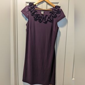 MSK Eggplant Purple Silky Dress